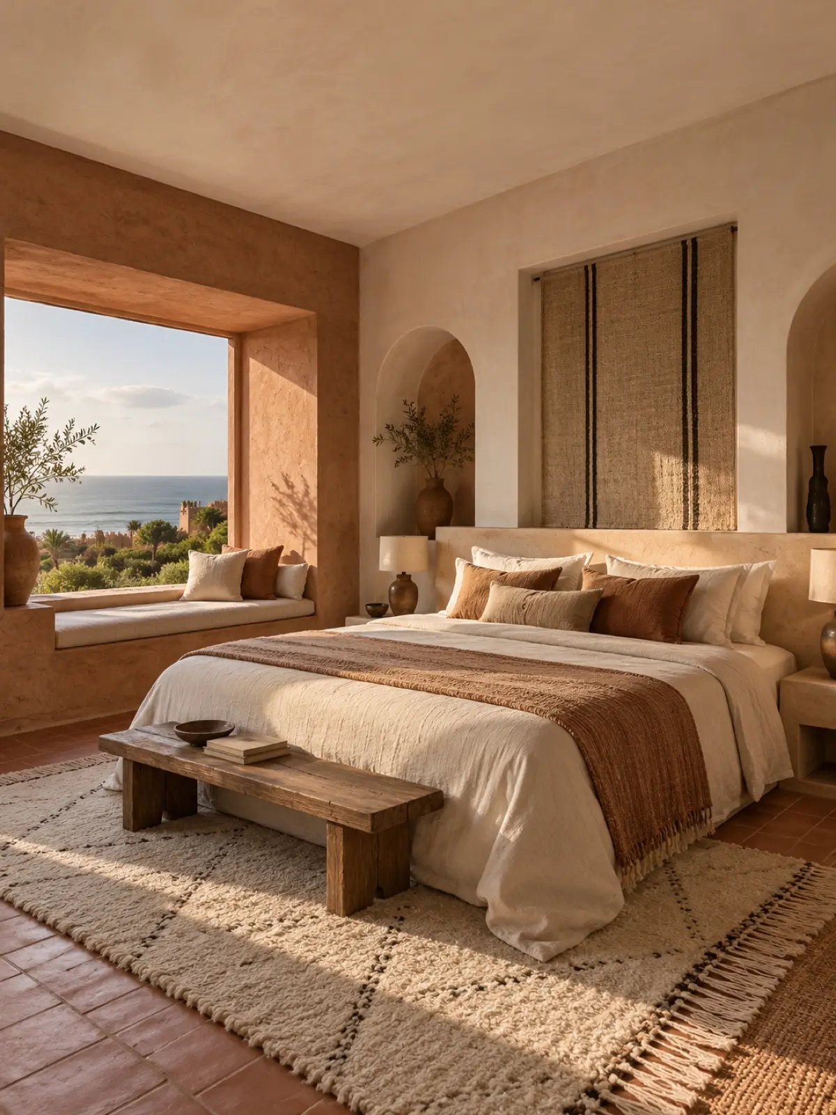 Rampart Room: A window seat cut into the outer wall.
